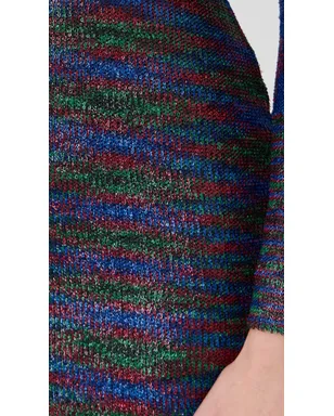 Missoni ショートニットドレス グリーンとレッドのトーン - サムネイル6