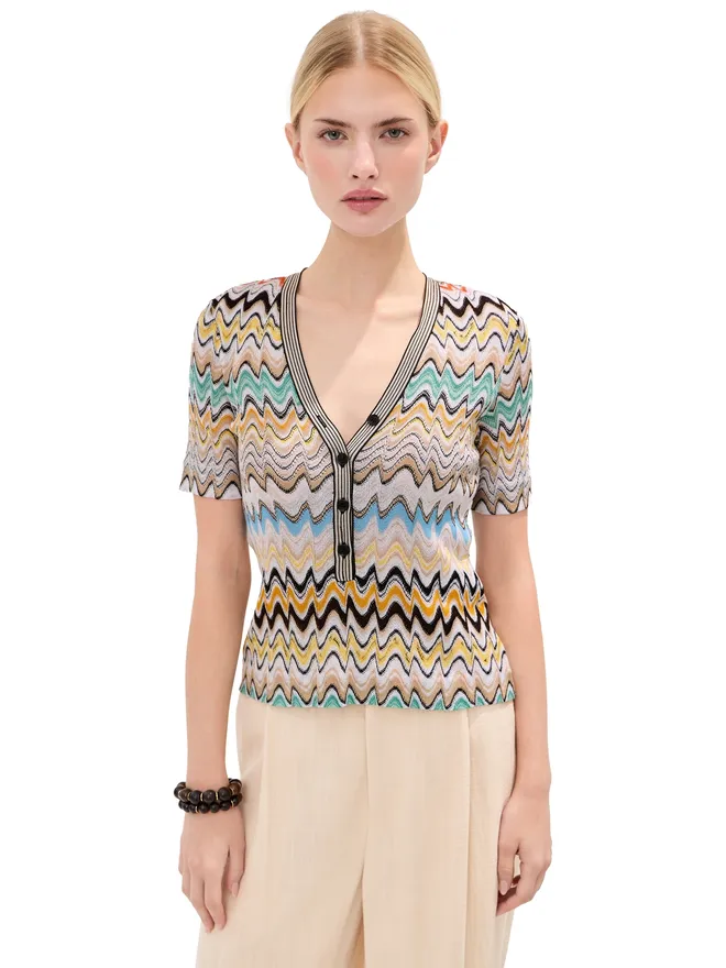 Missoni Missoni ショートスリーブVネックトップの商品画像