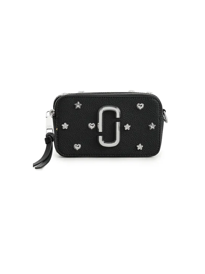 Marc Jacobs Marc Jacobs ミニアイコンスタッズスナップショットバッグ ブラック×マルチの商品画像