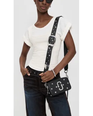 Marc Jacobs ミニアイコンスタッズスナップショットバッグ ブラック×マルチ - サムネイル3