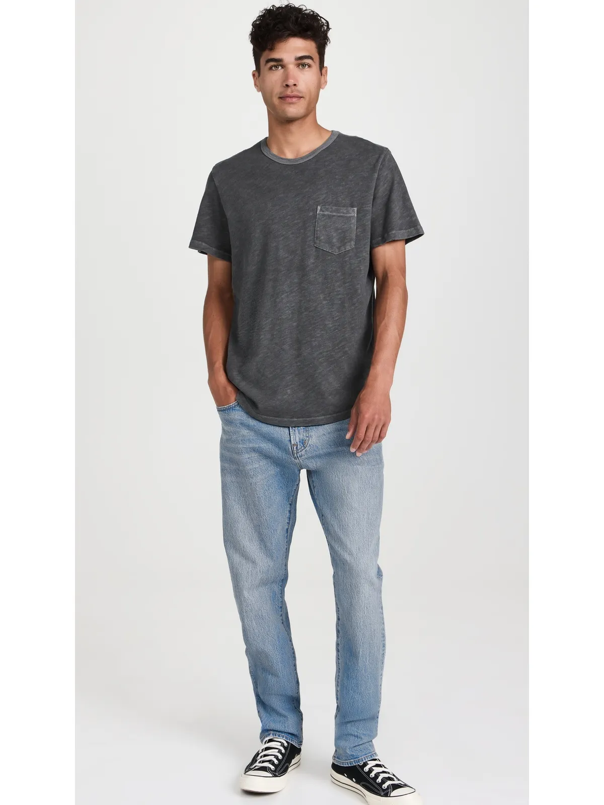 Marine Layer リラックスフィット ヘビー・スラブ ポケットTシャツ - 画像5