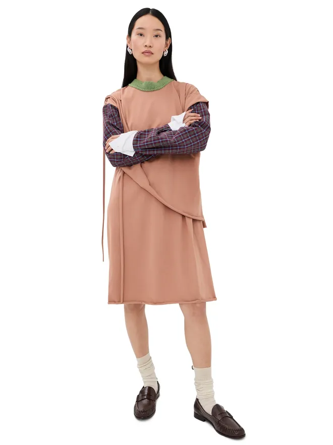 Meryll Rogge Meryll Rogge ドレープTシャツドレス（ブラウン）の商品画像