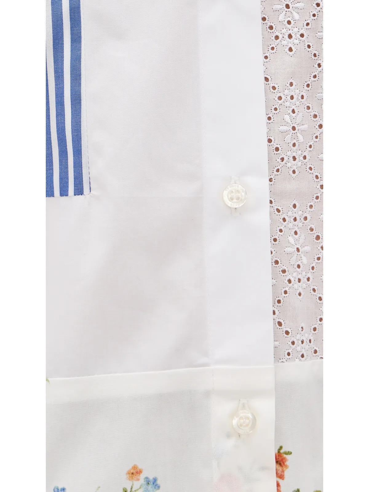 MSGM パッチワーク ボタンダウンシャツ - 画像6