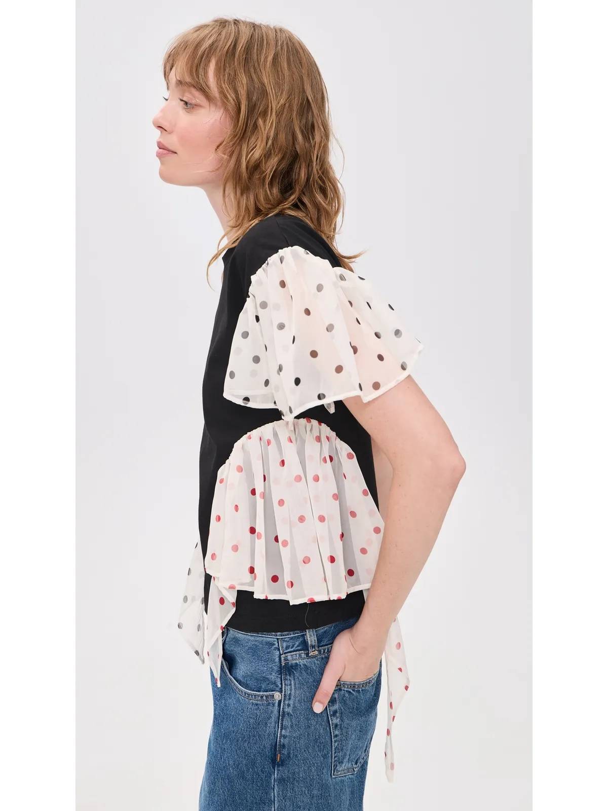 MSGM ポルカドットTシャツ - 画像4