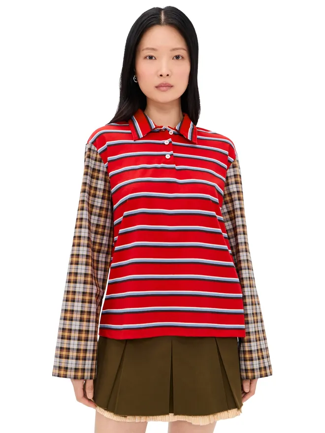 MSGM MSGM ストライプ長袖トップスの商品画像