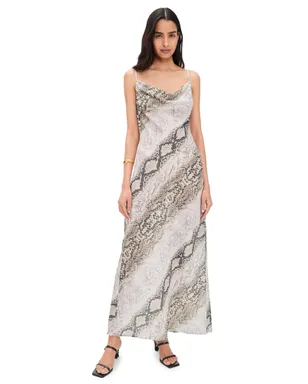 Madison the Label Fontana Maxi Dress Snake Print - サムネイル1