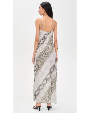 Madison the Label Fontana Maxi Dress Snake Print - サムネイル3