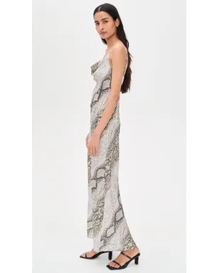 Madison the Label Fontana Maxi Dress Snake Print - サムネイル4