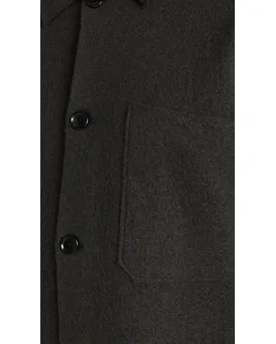 NN07 Jonas Full Button Sweater Dark Army M - サムネイル6