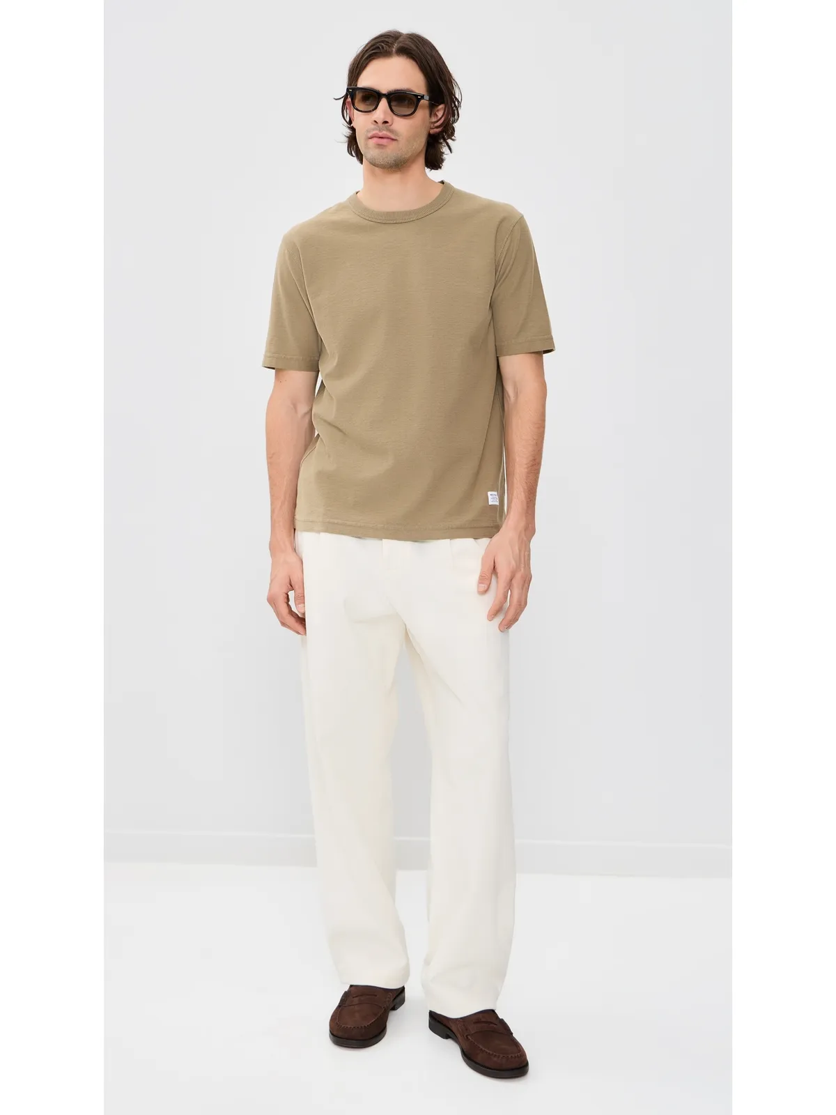 Norse Projects エルメルンデ Tシャツ Walnut - 画像5