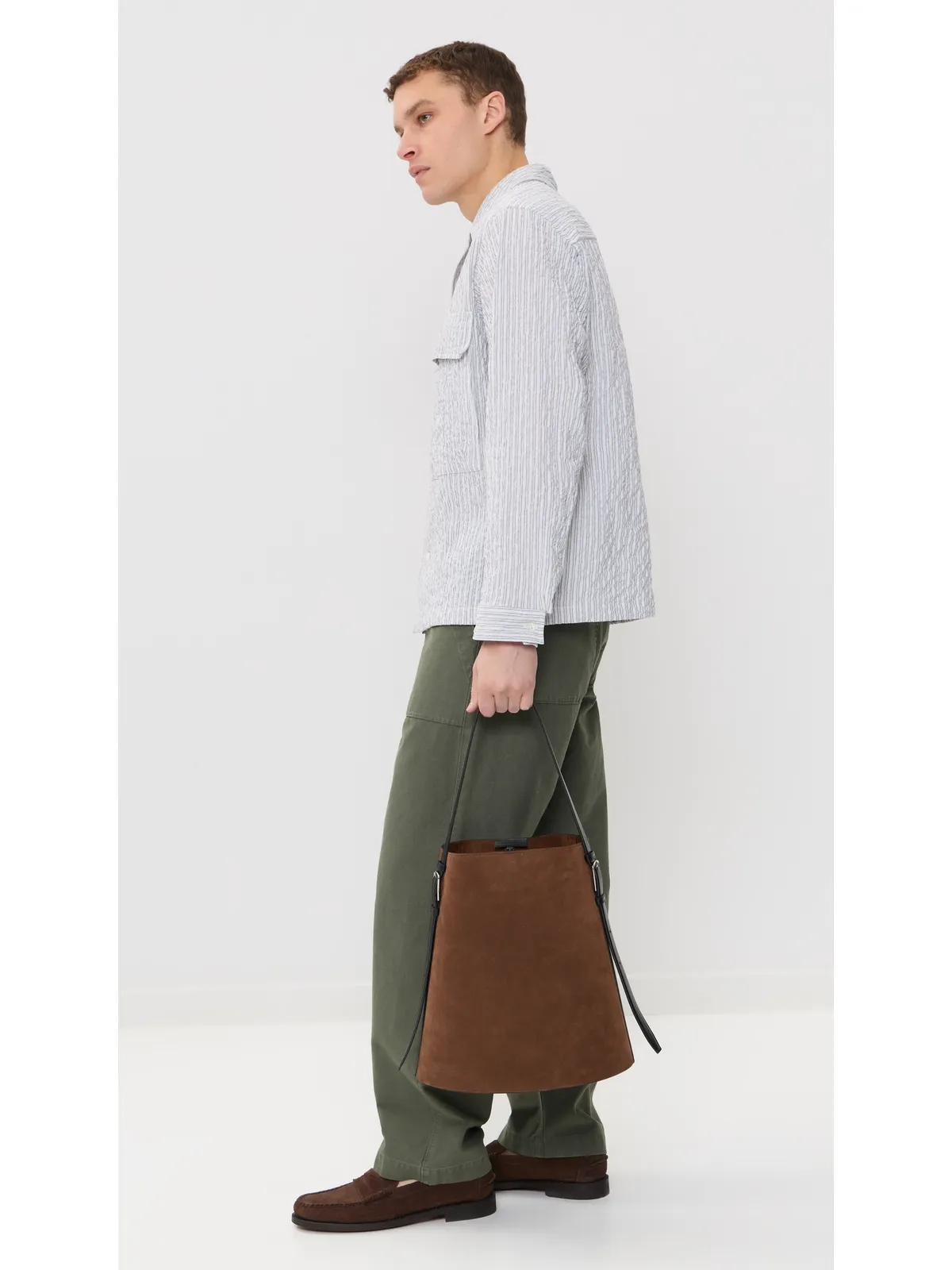 Norse Projects モルス ハンティング ストライプ オーバーシャツ - 画像5