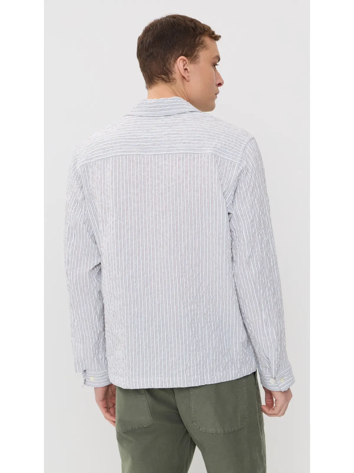 Norse Projects モルス ハンティング ストライプ オーバーシャツ - 画像4