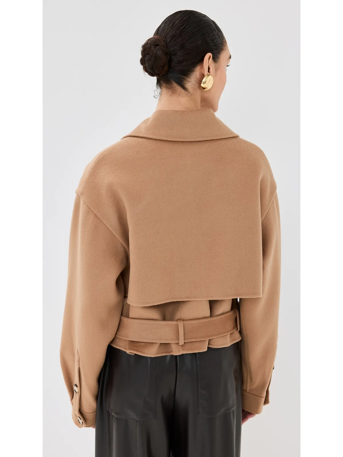 Nanushka Satoyo Jacket Camel M - 画像3