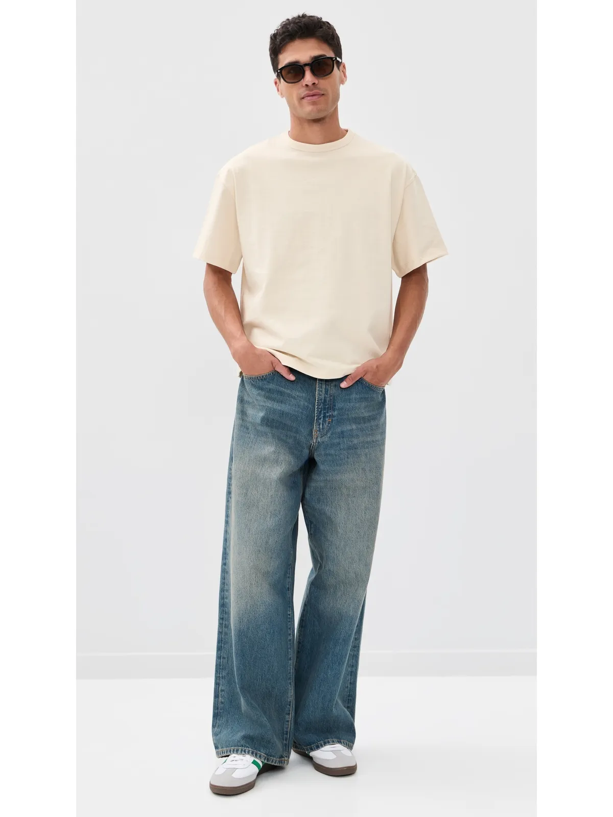 Naked & Famous Denim ストロングTシャツ ナチュラル - 画像5