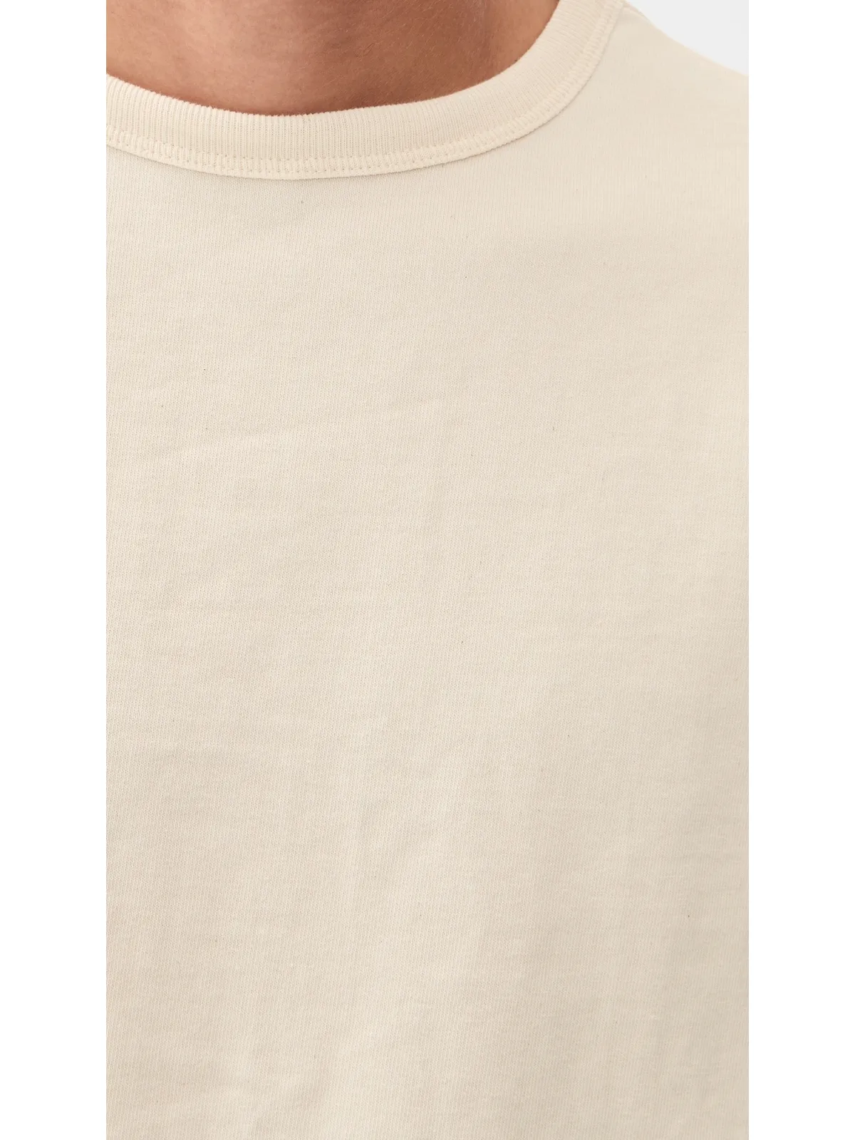 Naked & Famous Denim ストロングTシャツ ナチュラル - 画像6