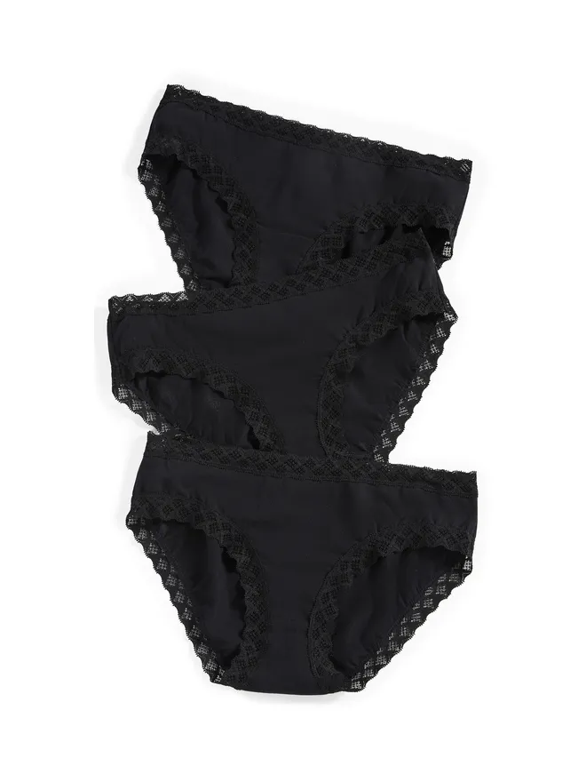 Natori Natori Bliss Girl ブリーフス 3パック ブラックの商品画像