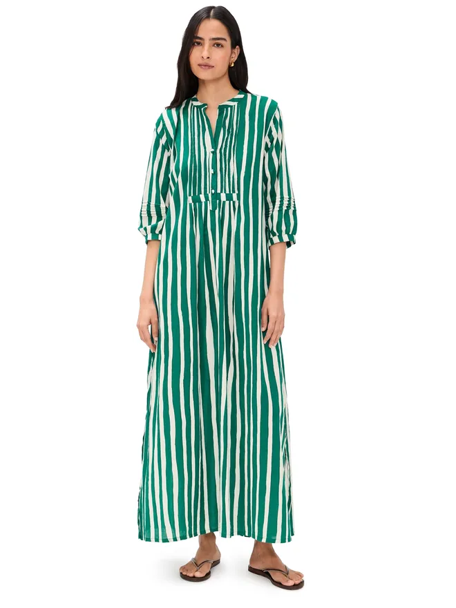 Natalie Martin Collection Natalie Martin Collection サミー マキシドレス バティックストライプ コットンローンの商品画像