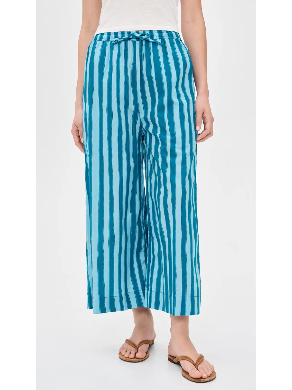 Natalie Martin Collection Lauren パンツ バティックストライプ プール - 画像2