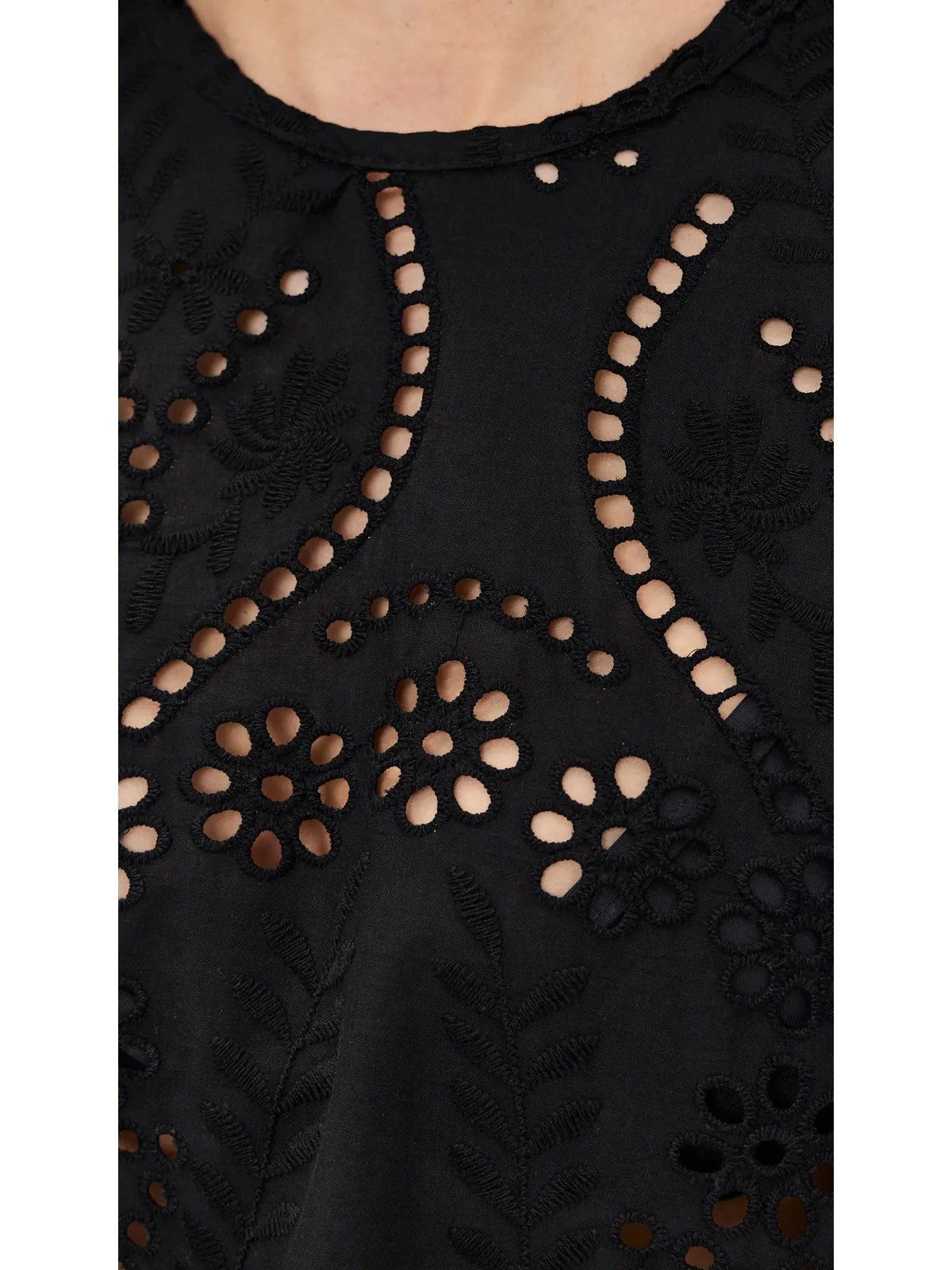 Natalie Martin Collection Claudia Tunic Athena Embroidery Black - 画像6