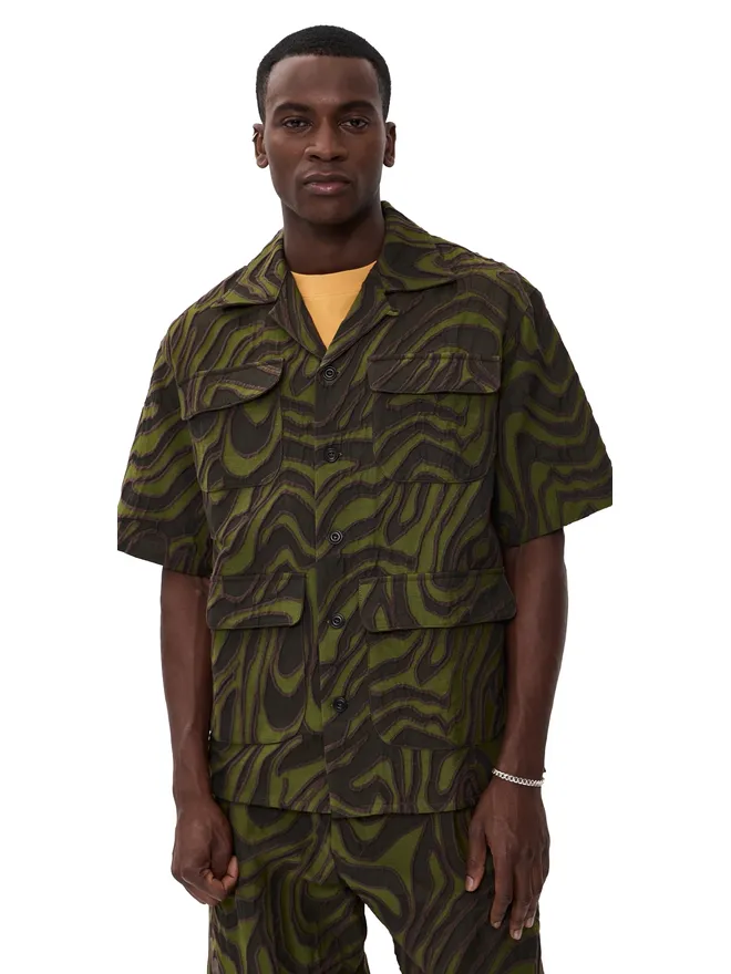 Nicholas Daley Nicholas Daley アロハシャツ カモ柄ジャカードの商品画像