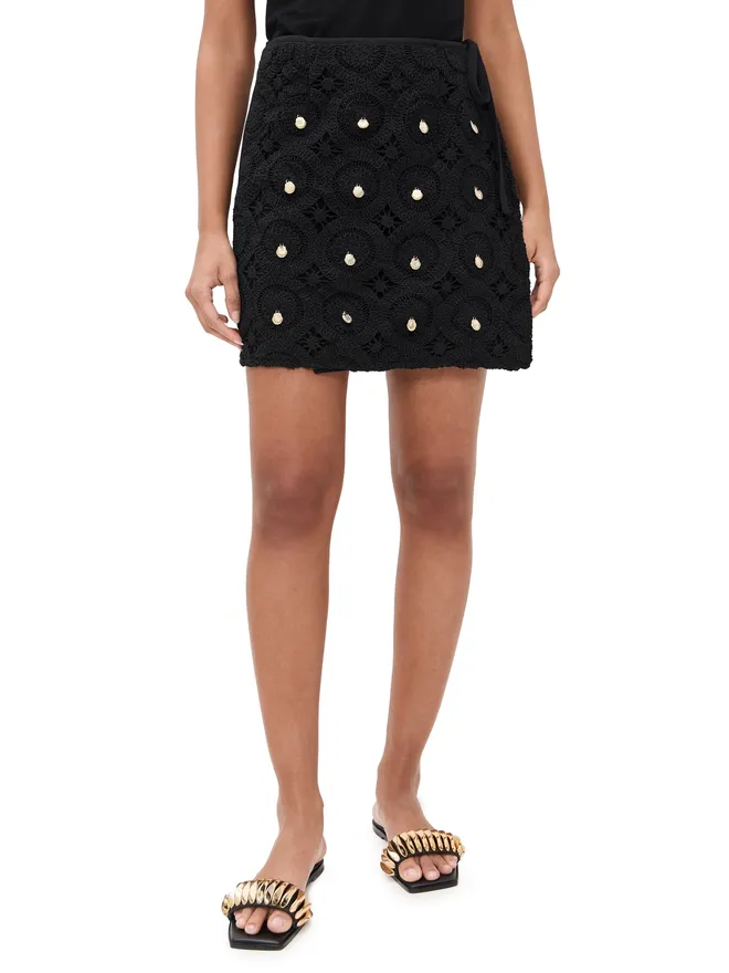 Never Fully Dressed Never Fully Dressed クロシェ シェル ラップスカートの商品画像