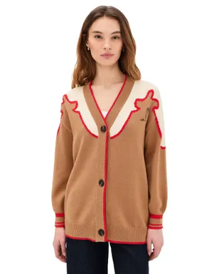 Never Fully Dressed Cowgirl Martha Cardigan Brown - サムネイル1