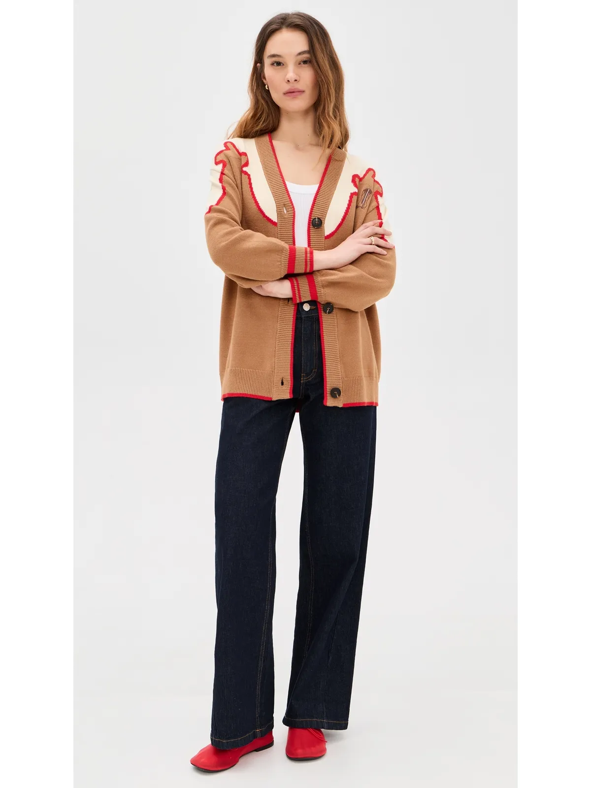 Never Fully Dressed Cowgirl Martha Cardigan Brown - 画像5