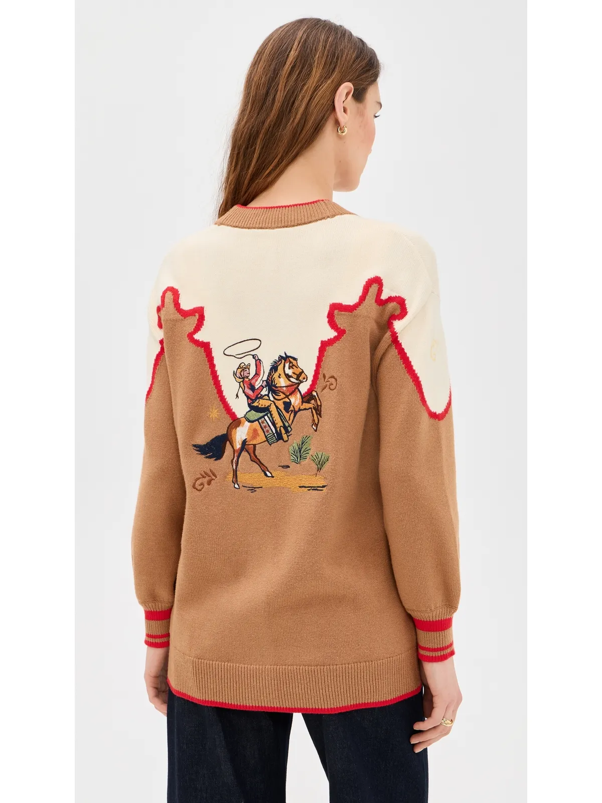 Never Fully Dressed Cowgirl Martha Cardigan Brown - 画像3
