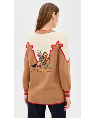 Never Fully Dressed Cowgirl Martha Cardigan Brown - サムネイル3