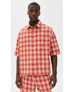 Nahmias Plaid Cropped Short Sleeve Shirt - サムネイル2