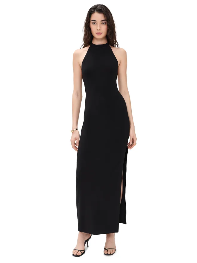 Norma Kamali Norma Kamali ホルター ロングドレスの商品画像