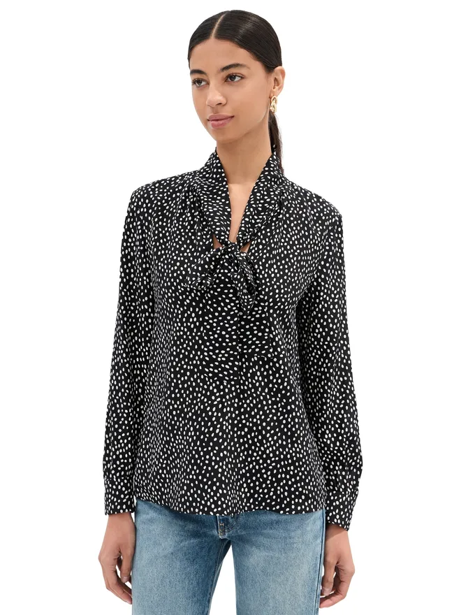 NILI LOTAN Nili Lotan ジャネース ブラウス ワイルドドットの商品画像