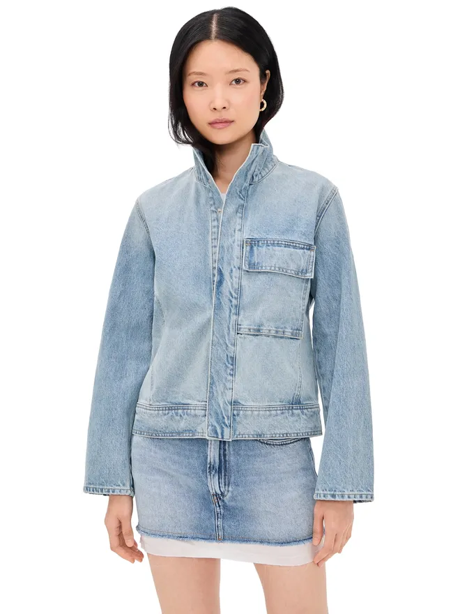 NILI LOTAN Nili Lotan Marilou Denim Jacket アリスウォッシュの商品画像