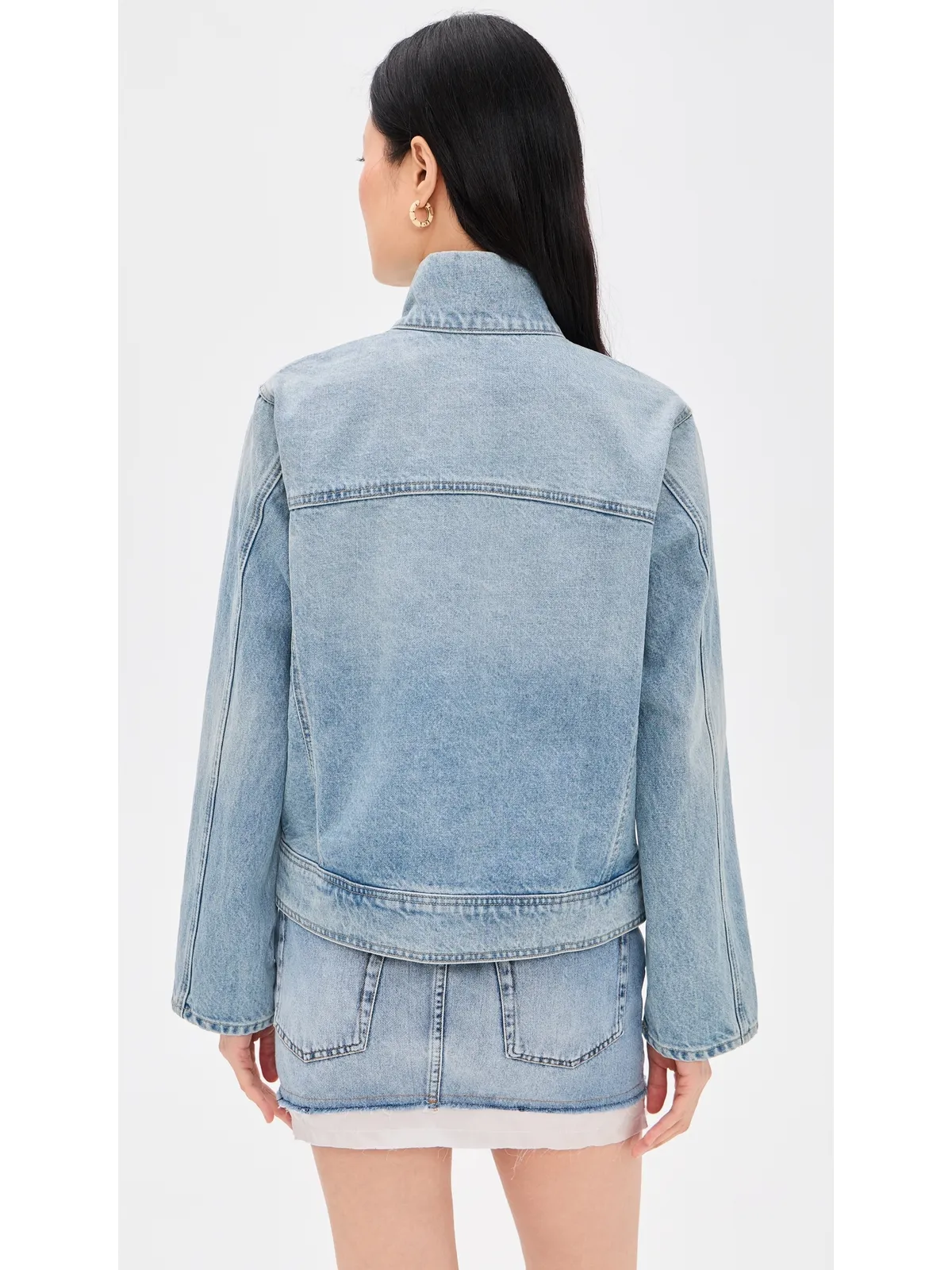 Nili Lotan Marilou Denim Jacket アリスウォッシュ - 画像3