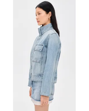 Nili Lotan Marilou Denim Jacket アリスウォッシュ - サムネイル4