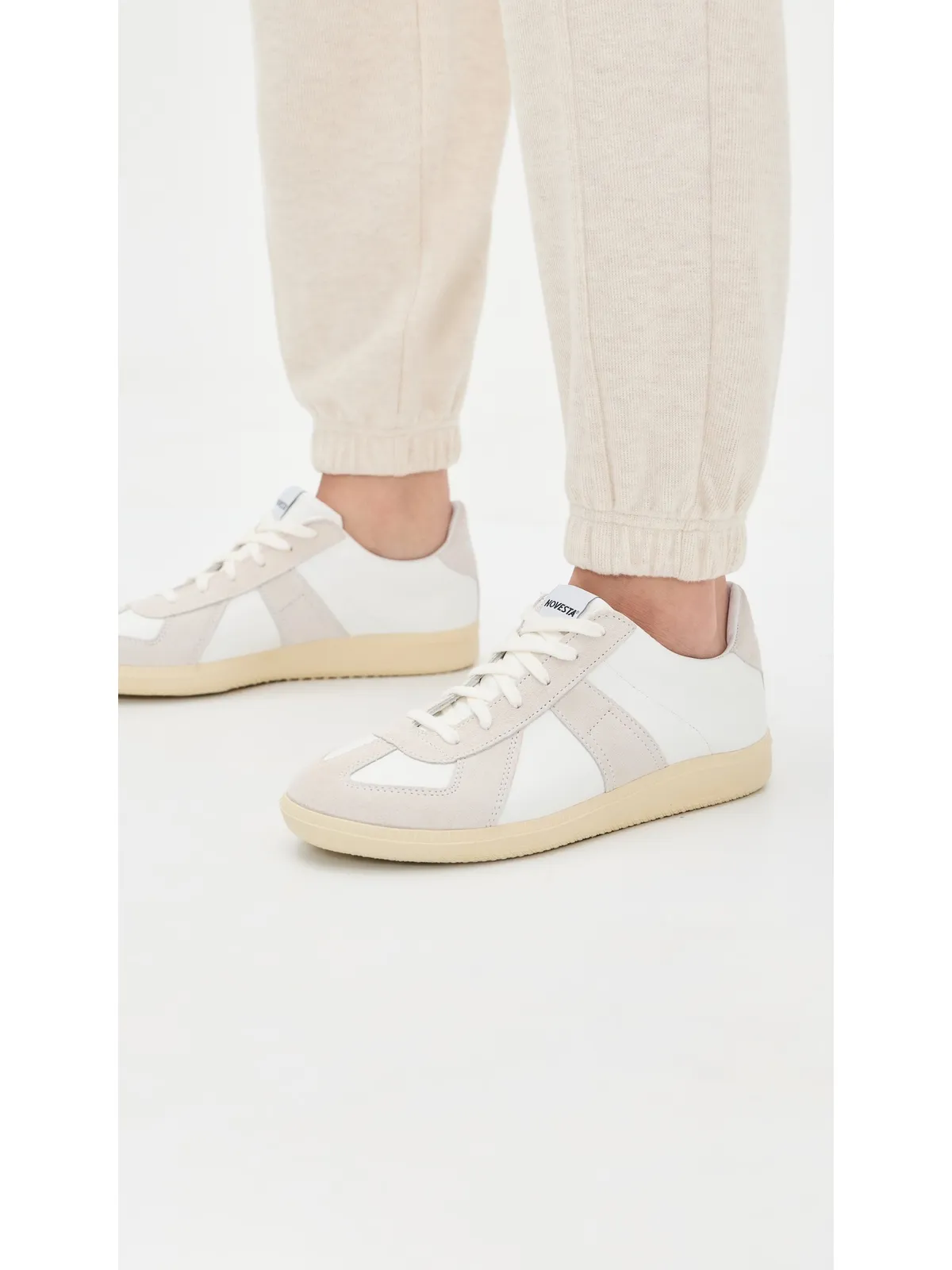 Novesta Gat All Leather Sneakers White/Transparent - 画像3