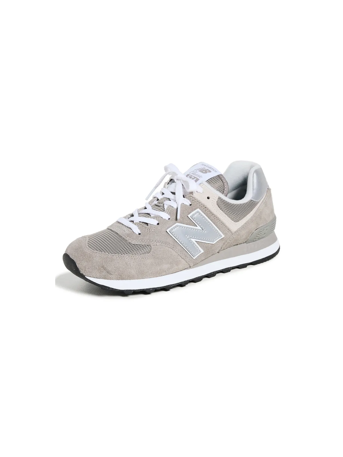New Balance 574 ユニセックス スニーカー グレー/ホワイト - 画像1