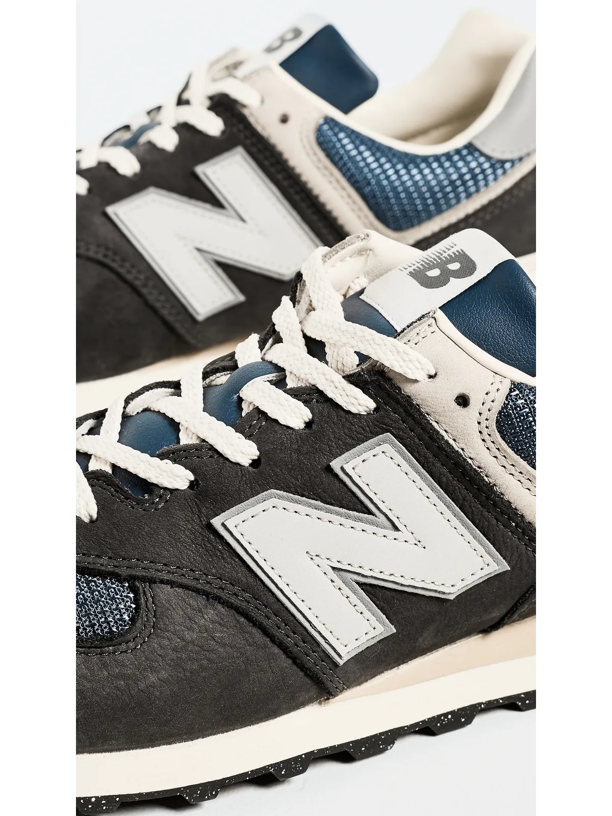 New Balance 574 スニーカー ブラック/グレー - 画像5