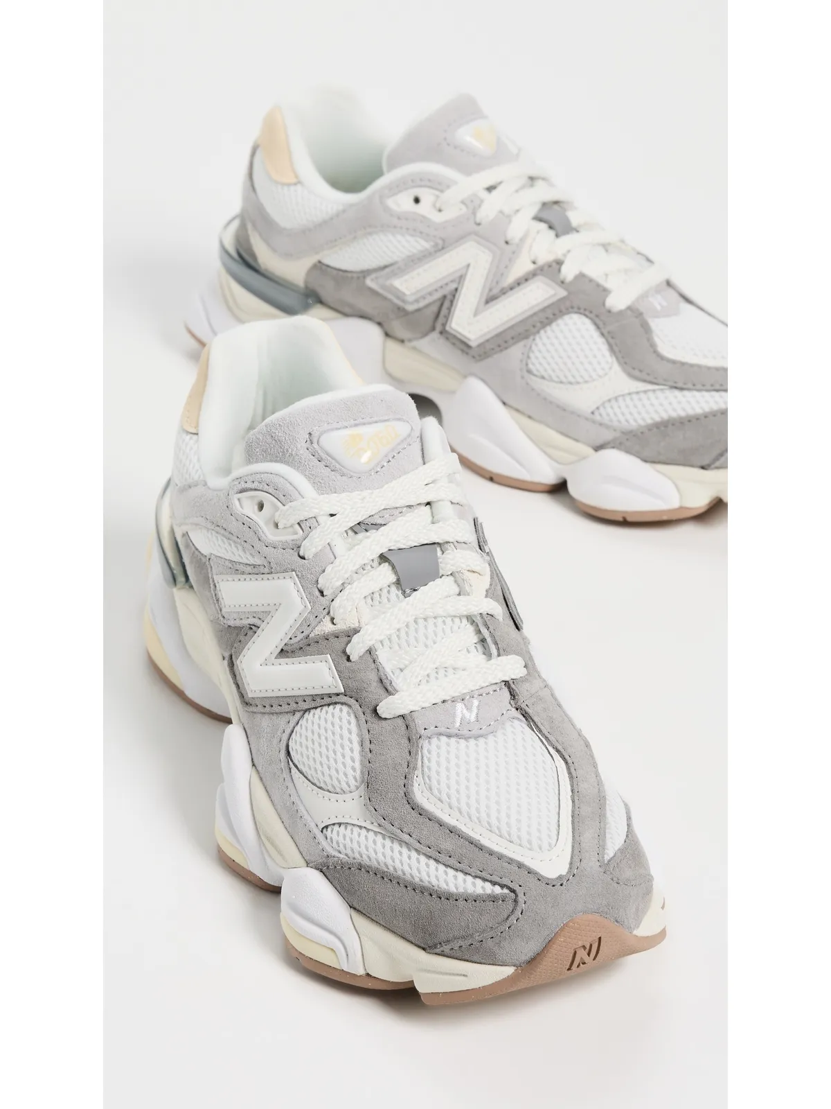 New Balance 9060 スニーカー グレー/ベージュ メンズ 5 / ウィメンズ 6.5 - 画像5