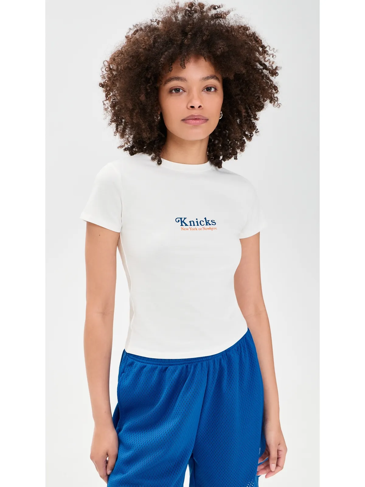 New York or Nowhere Knicks Give & Go ベビーTシャツ オフホワイト - 画像2