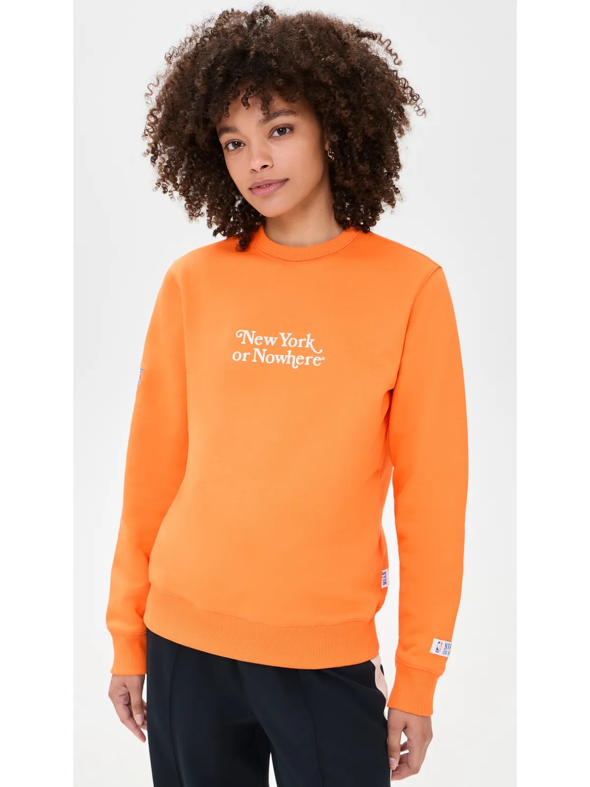 New York or Nowhere Knicks クラシック クルーネック スウェットシャツ - 画像2
