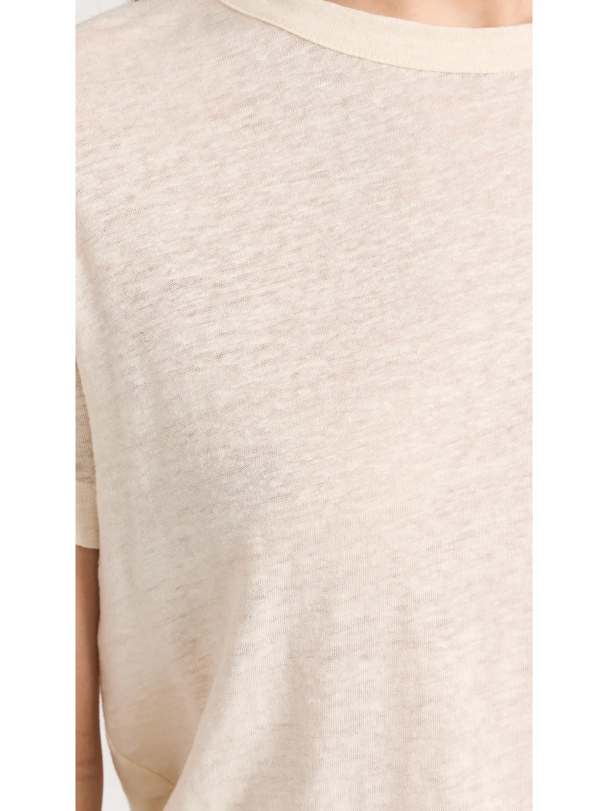 Sold Out NYC リネン・パーフェクトTシャツ クリーム - 画像6