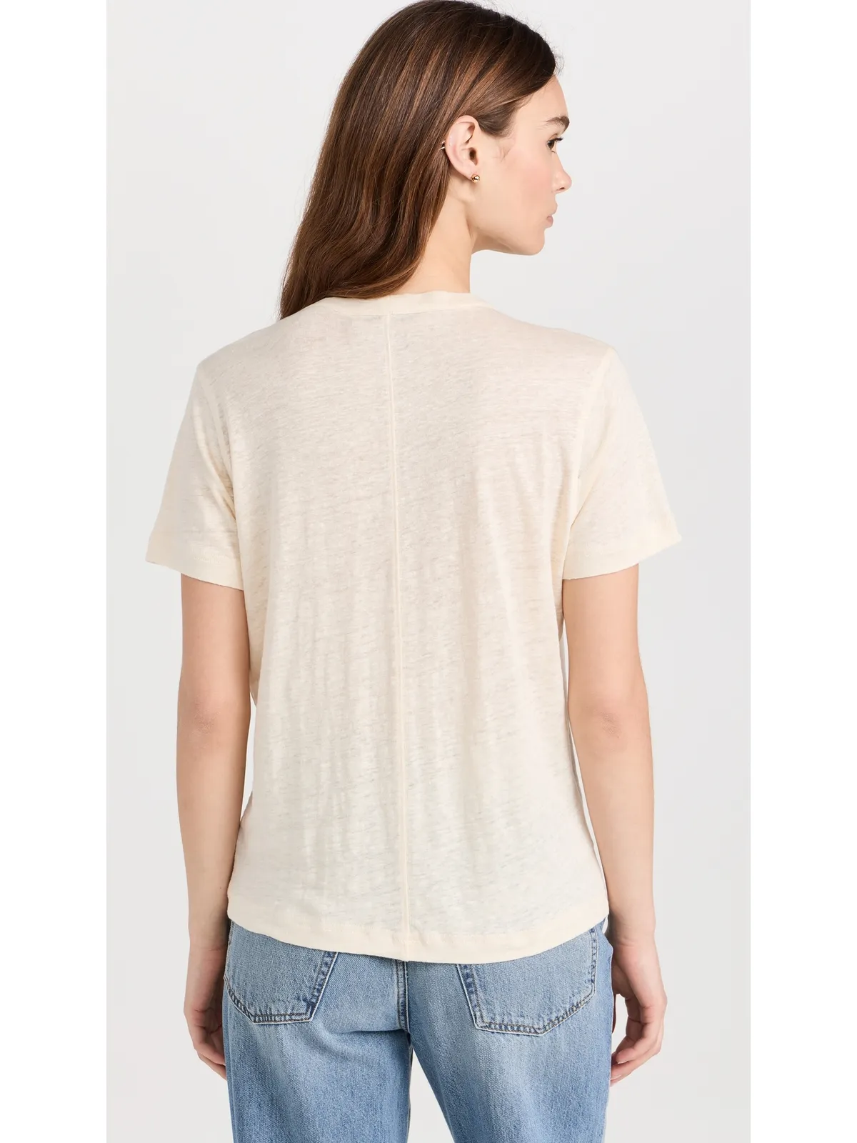 Sold Out NYC リネン・パーフェクトTシャツ クリーム - 画像3