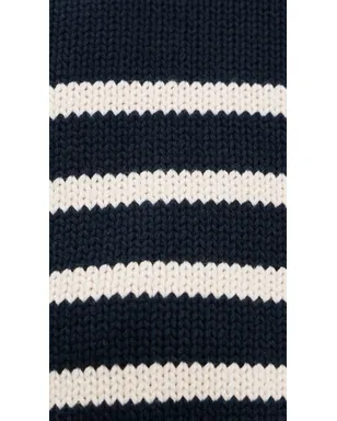 Sold Out NYC フェイバリット クルーセーター ネイビー＆クリーム - サムネイル6