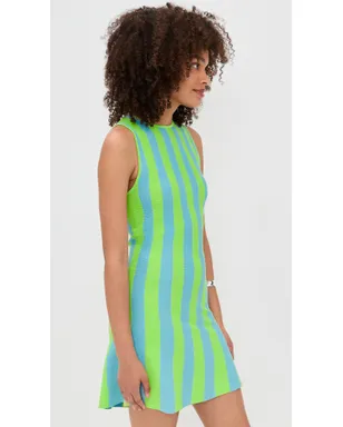 Solid & Striped ミニ Lucerne Dress Ocean Mist/Sour Apple - サムネイル4