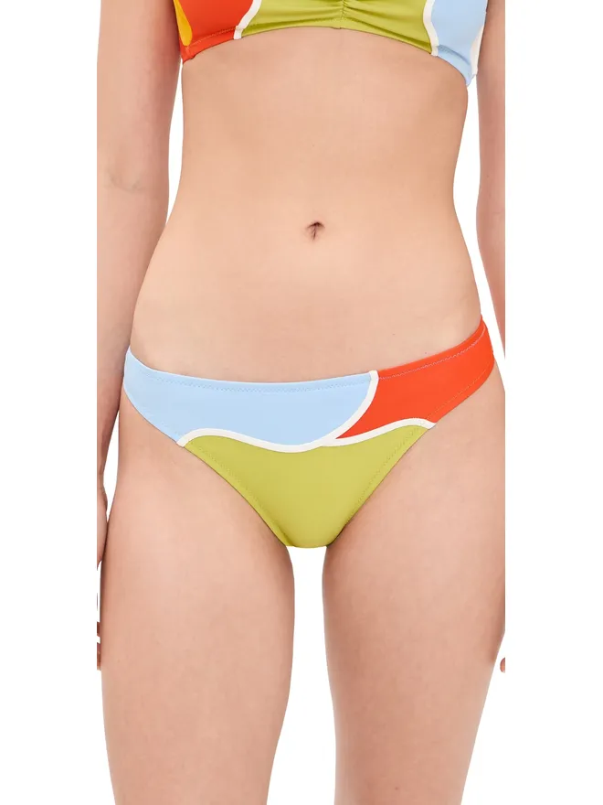 Solid & Striped Solid & Striped ティーガン ビキニボトムス フローラルカラー ブロックの商品画像