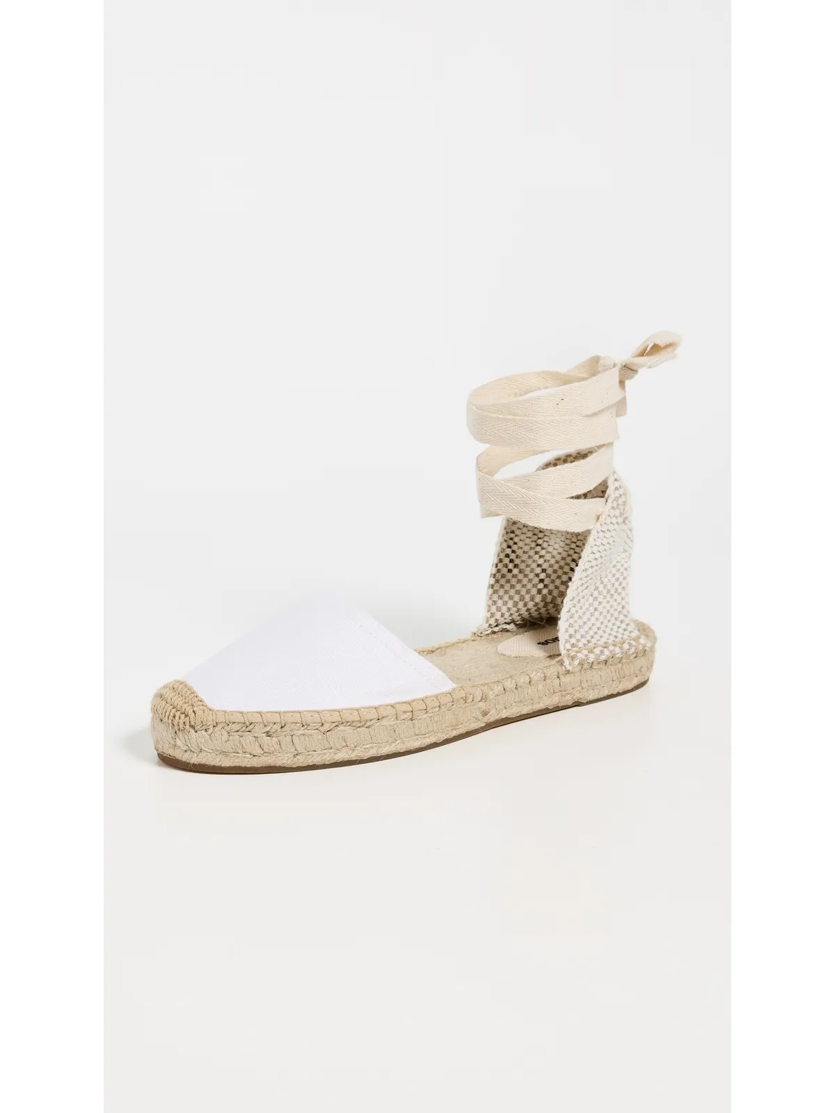 Soludos Lauren レースアップ エスパドリーユ Oasis White - 画像2