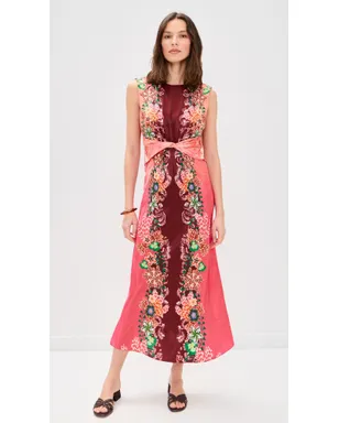SALONI Gwen Dress フィオリ ボーダー プリント - サムネイル2
