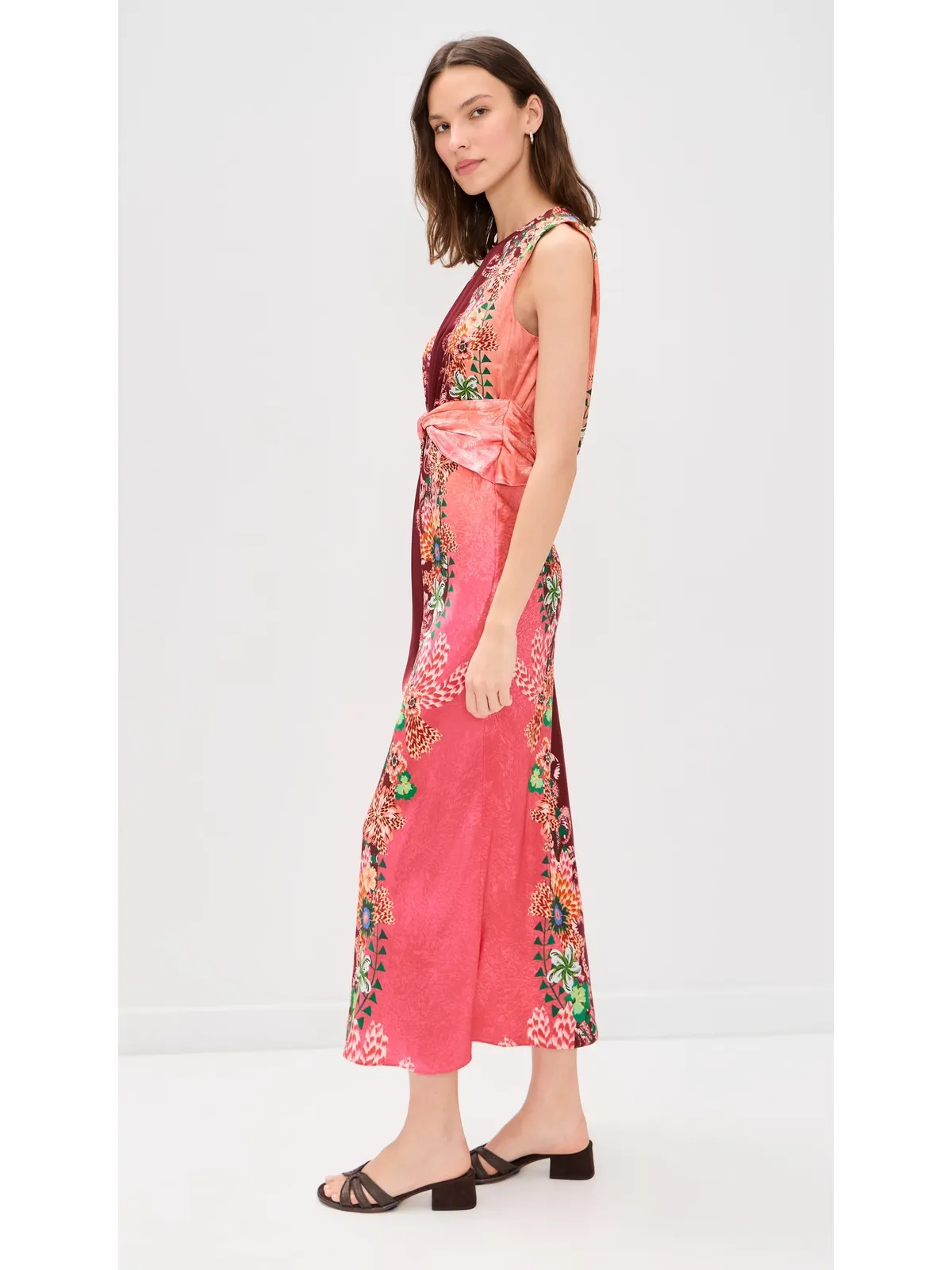 SALONI Gwen Dress フィオリ ボーダー プリント - 画像4