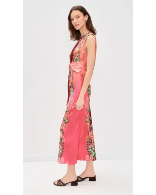 SALONI Gwen Dress フィオリ ボーダー プリント - サムネイル4